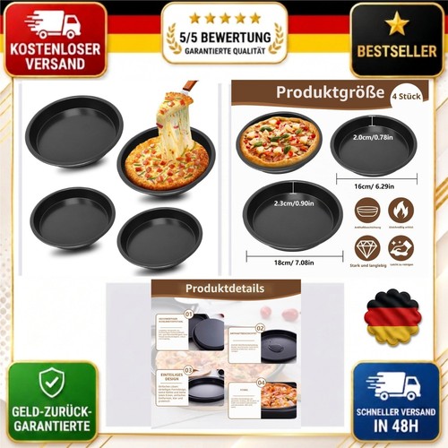 Pizzablech rund 18 cm - 16/18,