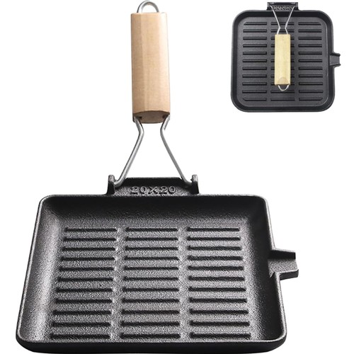 Gusseisen steakpfanne 20x20cm - gusseisen,