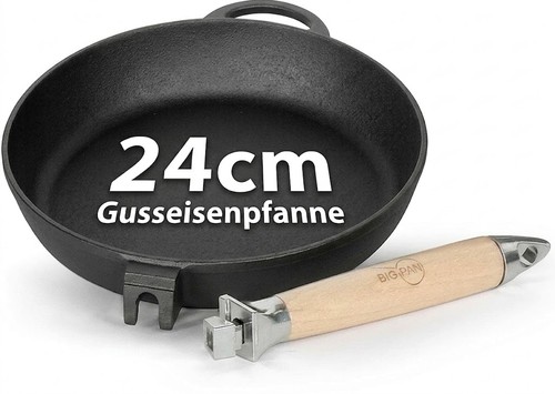 Echte gusseisenpfanne ø24cm - echte,